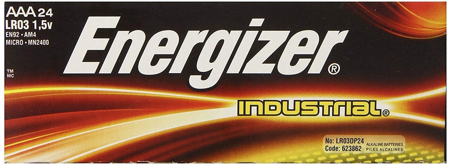 Industrial Alkaline Bid Battery, AAA, 1.5-Volt