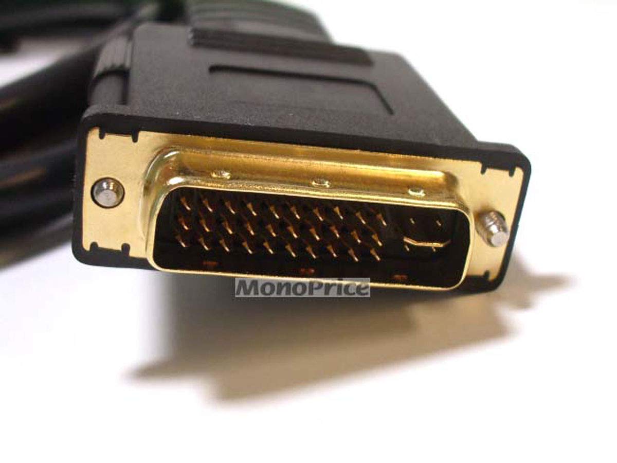 Monoprice 25ft 22AWG CL2 High Speed HDMI to DVI Adapter Cable - Black