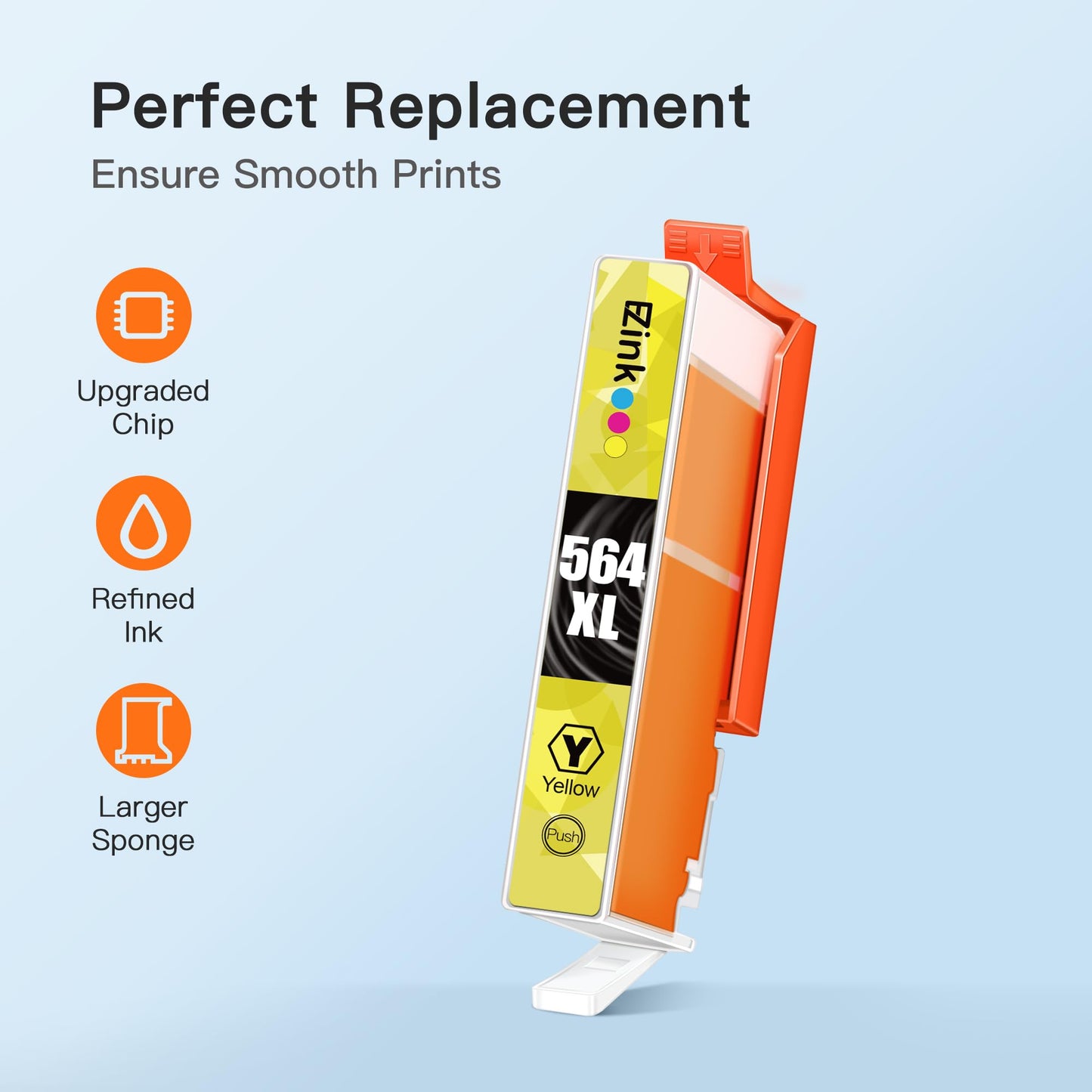 E-Z Ink 564XL Compatible Ink Cartridge Replacement for HP 564 Ink Cartridges 564 XL High-Yield Ink to use with DeskJet 3520 3522 Officejet 4620