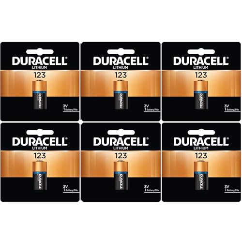 Duracell Lithium Photo Battery (123), 3 Volt (PKG of 6)