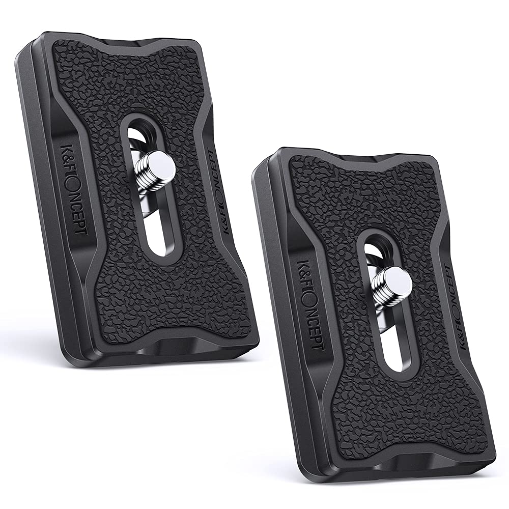 K&F Concept K-28 Camera Tripod Quick Release Mounting Plate 2 Pack