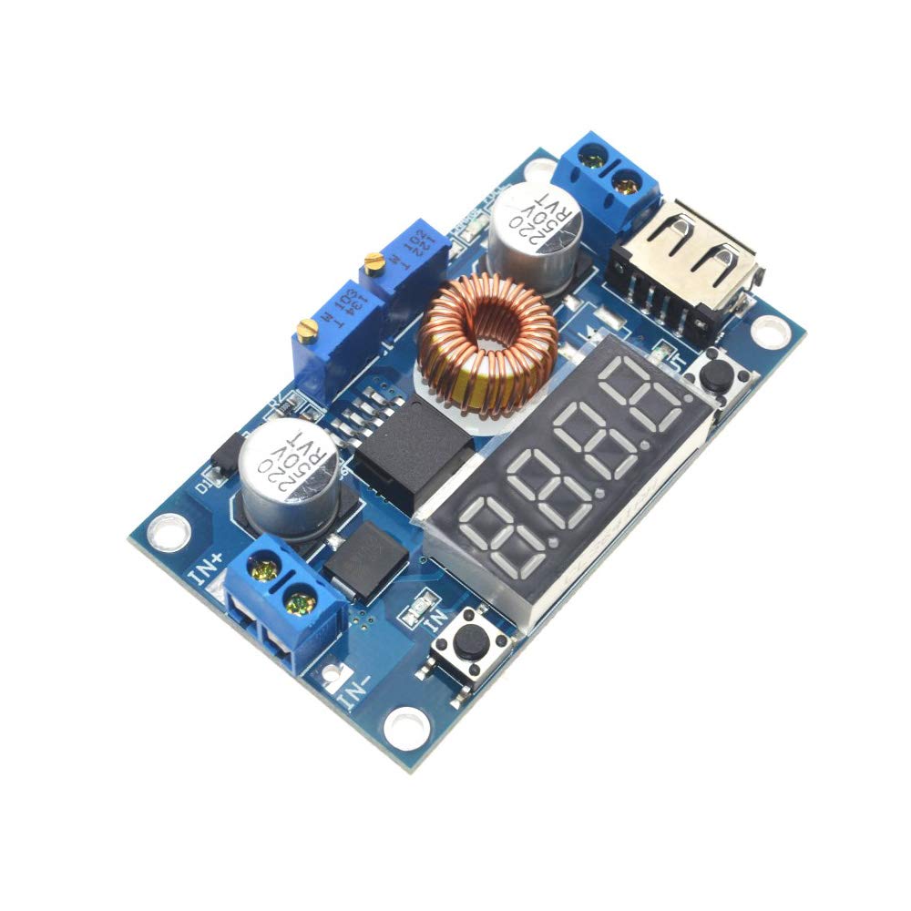 DC-DC XL4015 5A Digital LED Drive Lithum Battery Charger Module CC/CV USB Step Down Buck Converter with Voltmeter Ammeter by Envistia Mall