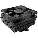 Thermalright SI-100 Black CPU Air Cooler, 6×6mm Heat Pipes, TL-E12B PWM Quiet Fan CPU Cooler with S-FDB V2.0 Bearing, AGHP 3.0 Technology, for AMD AM4