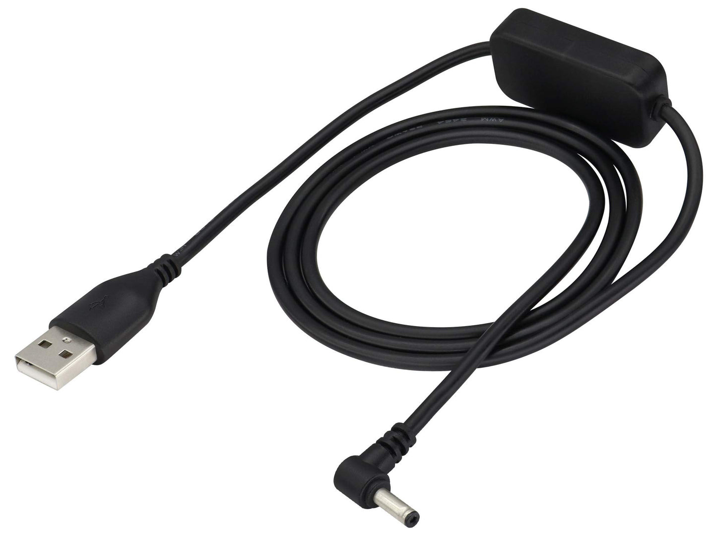 zdyCGTime USB 2.0 Male to 90° dc 3.5 * 1.35mm Male 5v Elbow Boost line,USB to Type H Barrel Cable,USB 12v Cable,Suitable for Desk Lamps,mini