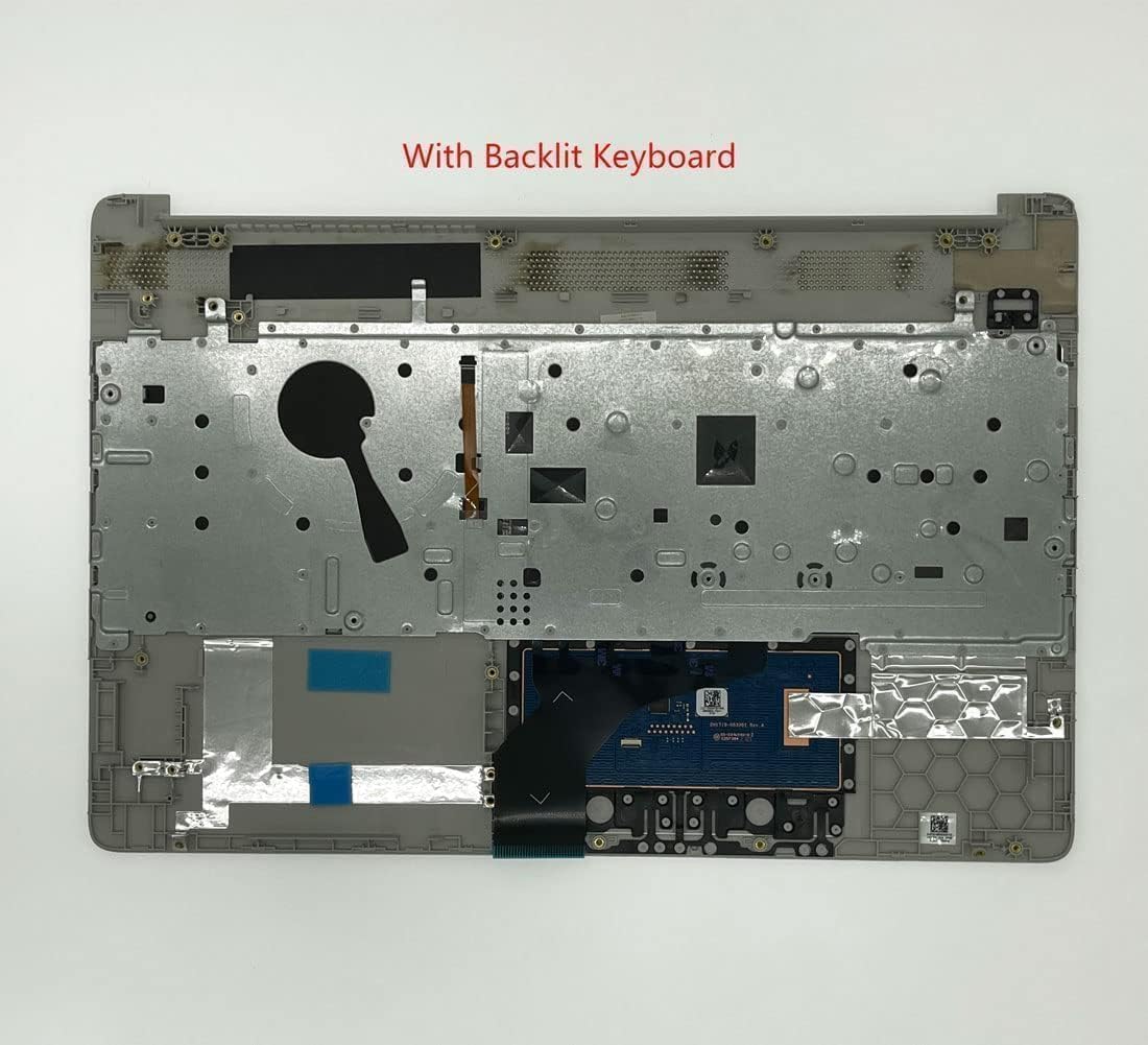 Replacement Upper Case Palmrest for HP 15T-DW 15-DW 15S-DR 15S-DU Series Laptop Backlight Keyboard Assembly Touchpad Top Cover L52022-001 AP2H8000510