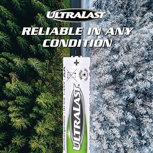 ULTRALAST ULNMH413AAASL 1/3AAA Solar Rechargeable Battery - NIMH 1.2V 150mAh, Replacement Small Batteries for Outdoor Garden Solar Light Fixtures…
