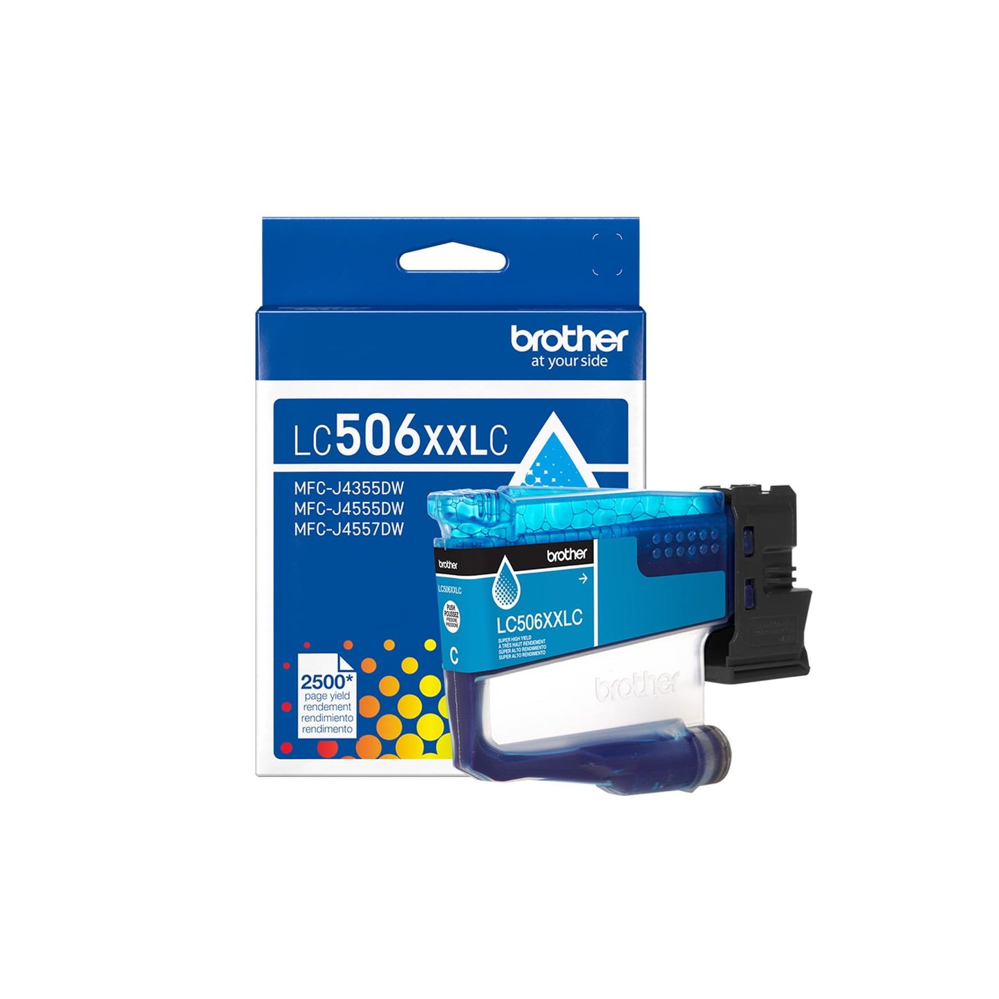 Brother Genuine LC506XXLC Super High Yield Cyan Ink Cartridge (for use INKvestment 4355, 4555, and 4557 Printers)