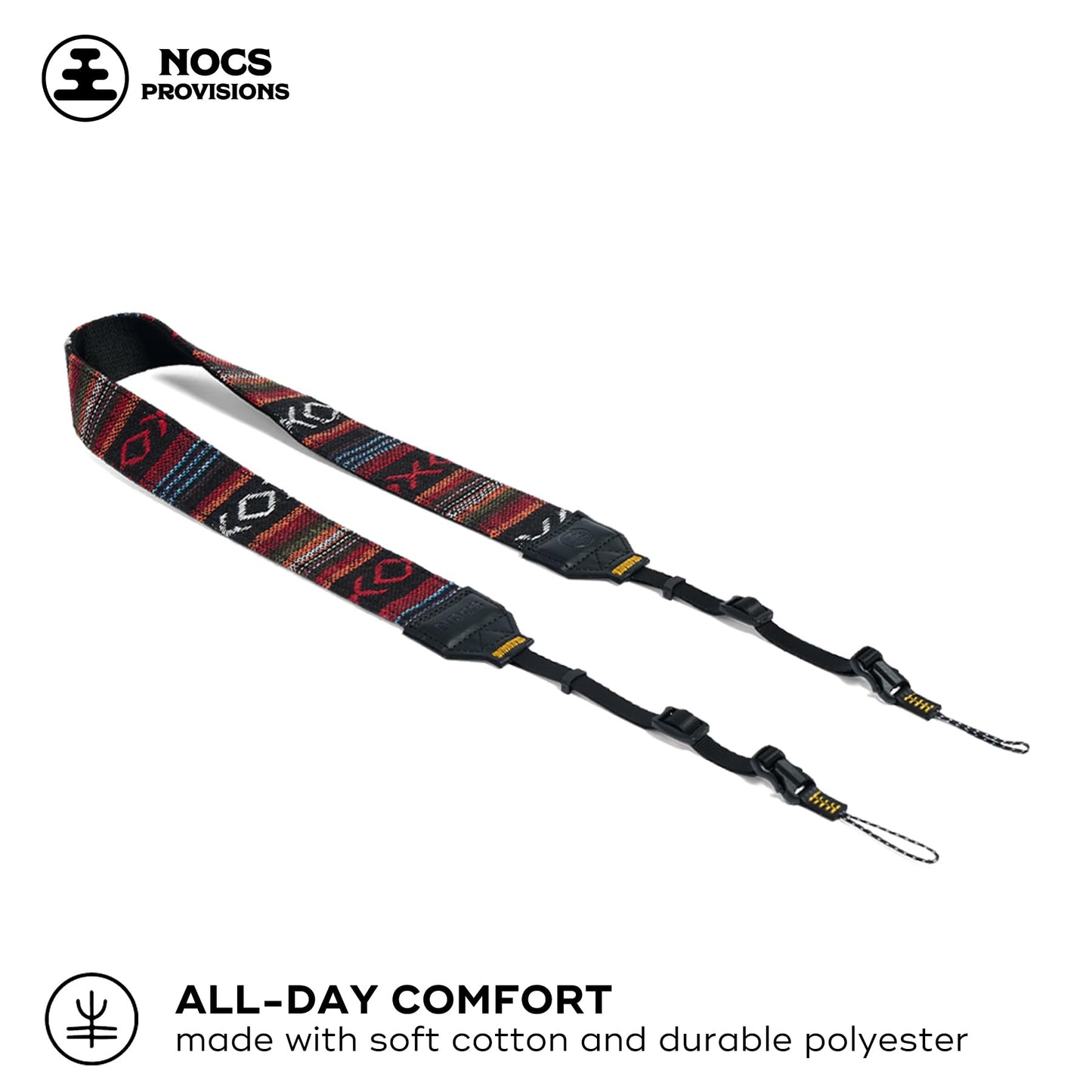 Nocs Provisions NocLoc Woven Tapestry Strap, Binocular & Camera Carry Accessory for All?Day Comfort Hold - Thicket