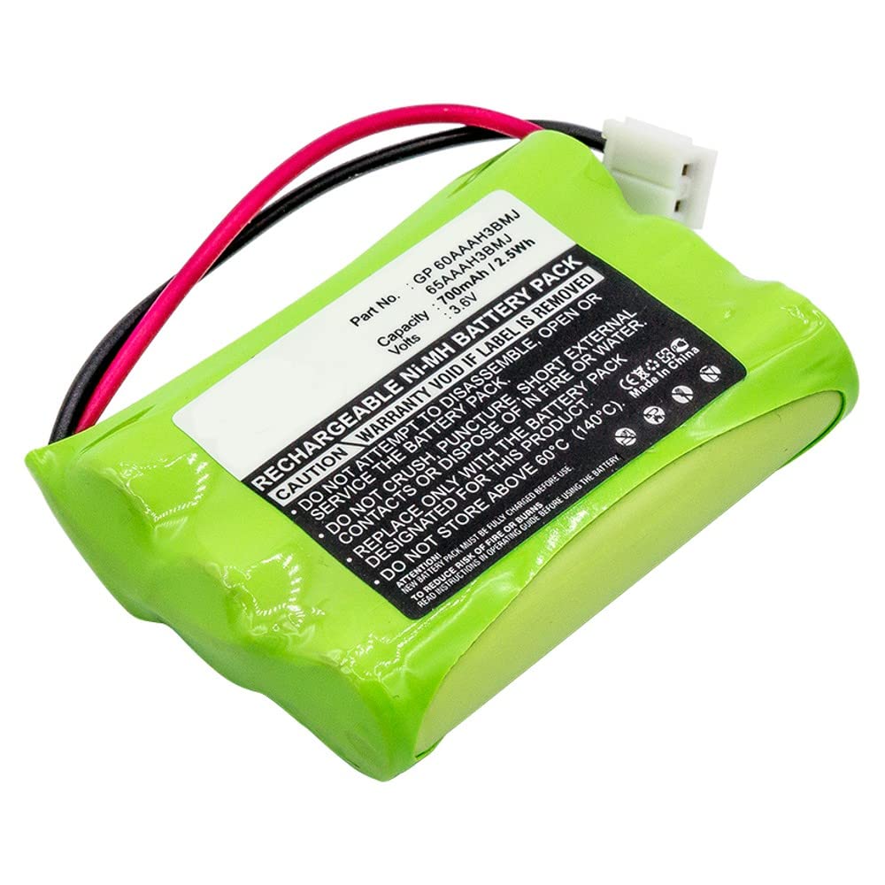 Dantona Cordless Phone Battery, Compatible with AT&T E2801 Cordless Phone Ni-MH, 3.6 Volt, 750 mAh - Ultra Hi-Capacity - Replacement for AT&T-Lucent