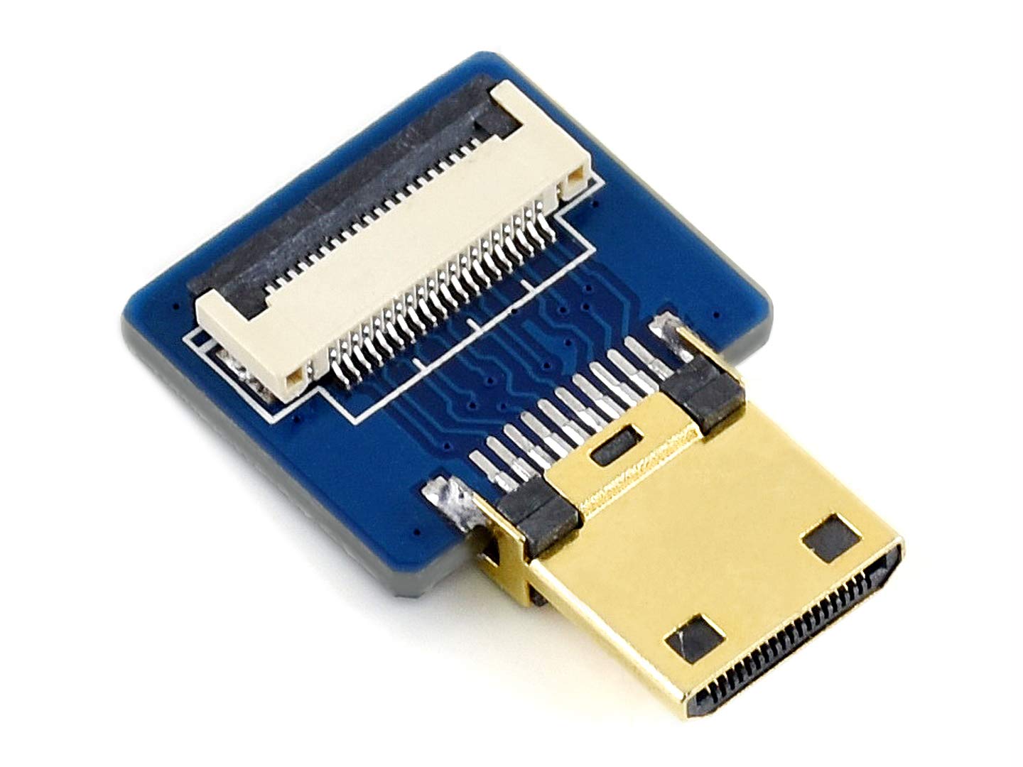 Waveshare Mini HDMI Adapter for DIY HDMI Cable, Horizontal/Straight Connector