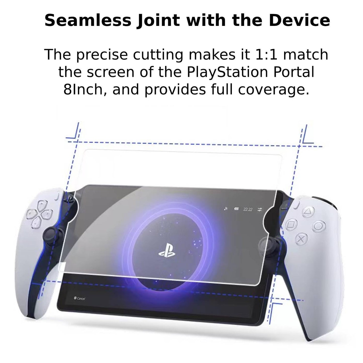 HCHNH ???????????????? Screen Protector for Playstation Portal - 2 Pack PS5 Portal Portable Tempered Glass Screen Protector Accessories (Real Machine Mold