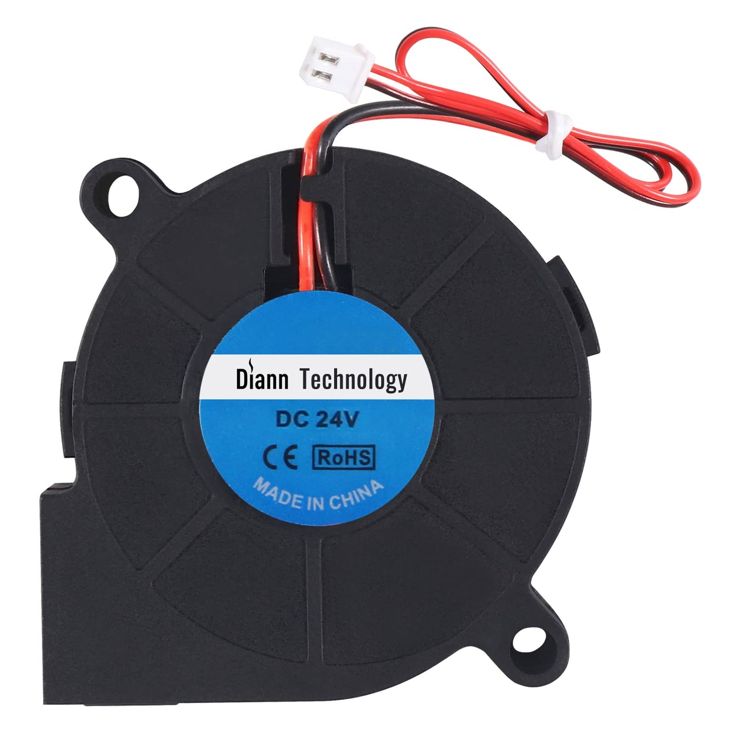 Diann 2pcs 5015 3D Printer DC 24V Brushless Blower Cooling Fan Turbine Turbo 50x15mm for RepRap i3 CR-10 and Other Small Appliances Repair Replacement