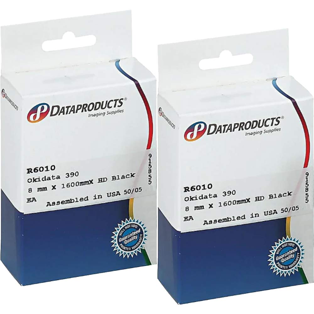 Dataproducts : R6010 Printer Ribbon, Nylon, Black -:- Sold as 2 Packs of - 1 - / - Total of 2 Each