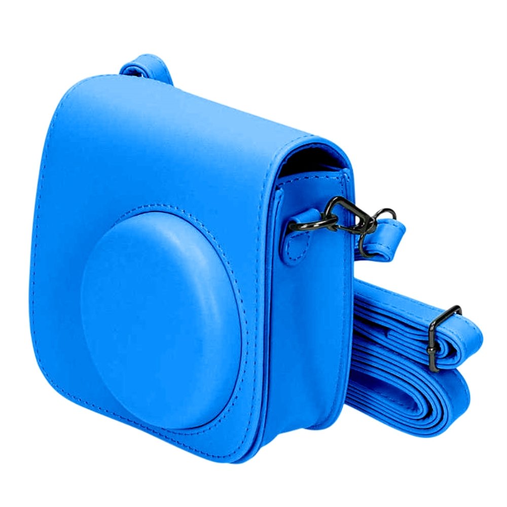 Quality Photo Instant Camera 12-Piece Accessories Bundle -Cobalt Blue- Compatible for Fujifilm Instax Mini 8 & Mini 9 Camera Includes; Case W/Strap