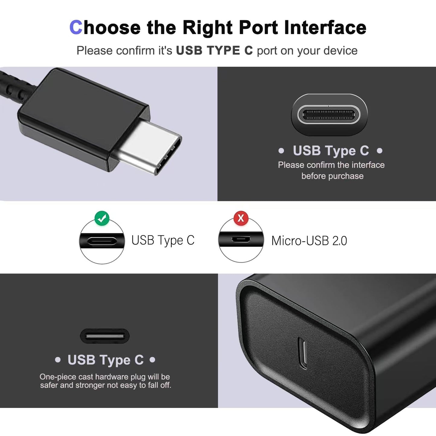 USB Type C Earbuds Fast Charger for Samsung Galaxy Buds Pro 2 3, Galaxy Buds 3 Pro, Galaxy Buds 2 3 Pro,Buds Pro R190,Samsung Galaxy Buds FE, Galaxy