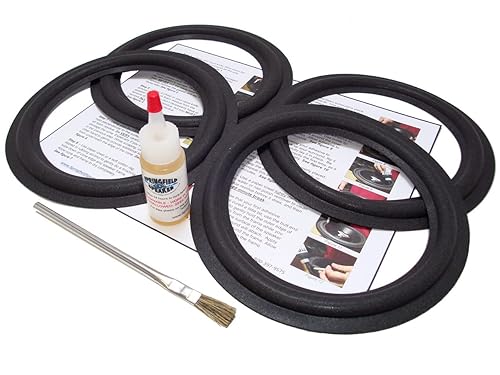 Springfield Speaker 8" Foam Surround Edge Repair Kit - 4 Speaker Kit - for Infinity Alpha, Beta, Delta, Kappa 6.1, Reference Two, CS, BU-1, RS-3000