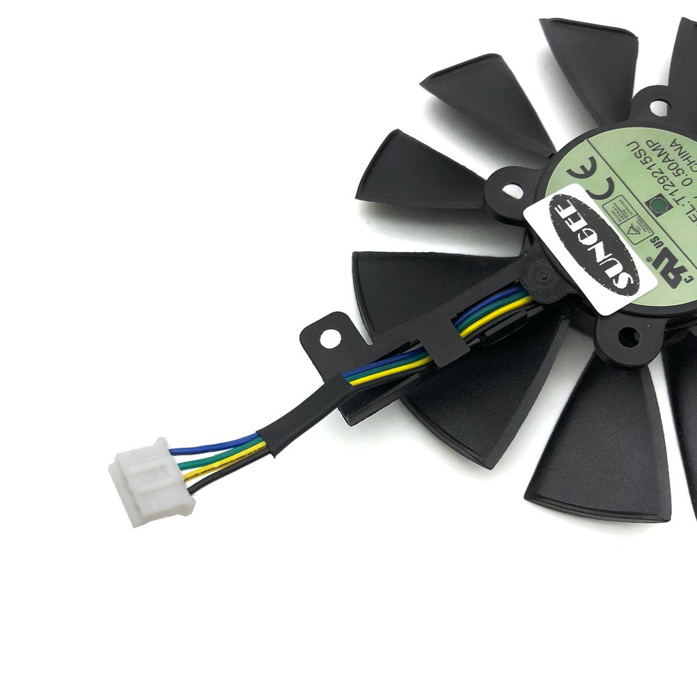 Z.N.Z A Pair 87MM Cooler Fan for ASUS GTX1060 1070 Ti RX 470 570 580 Graphics Card T129215SU Cooling Fans