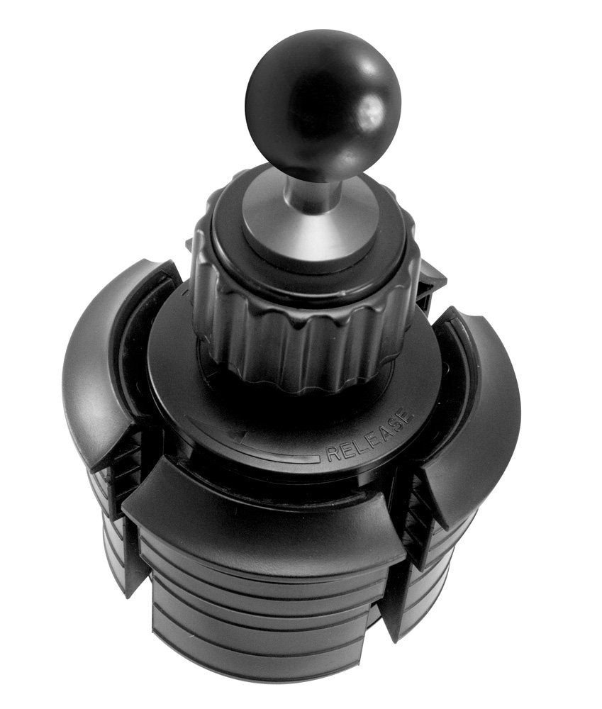 Arkon SPRM023 Cell Phone Cup Holder Mount Base for 1 Inch / 25mm Ball Double Socket Mounts, Black