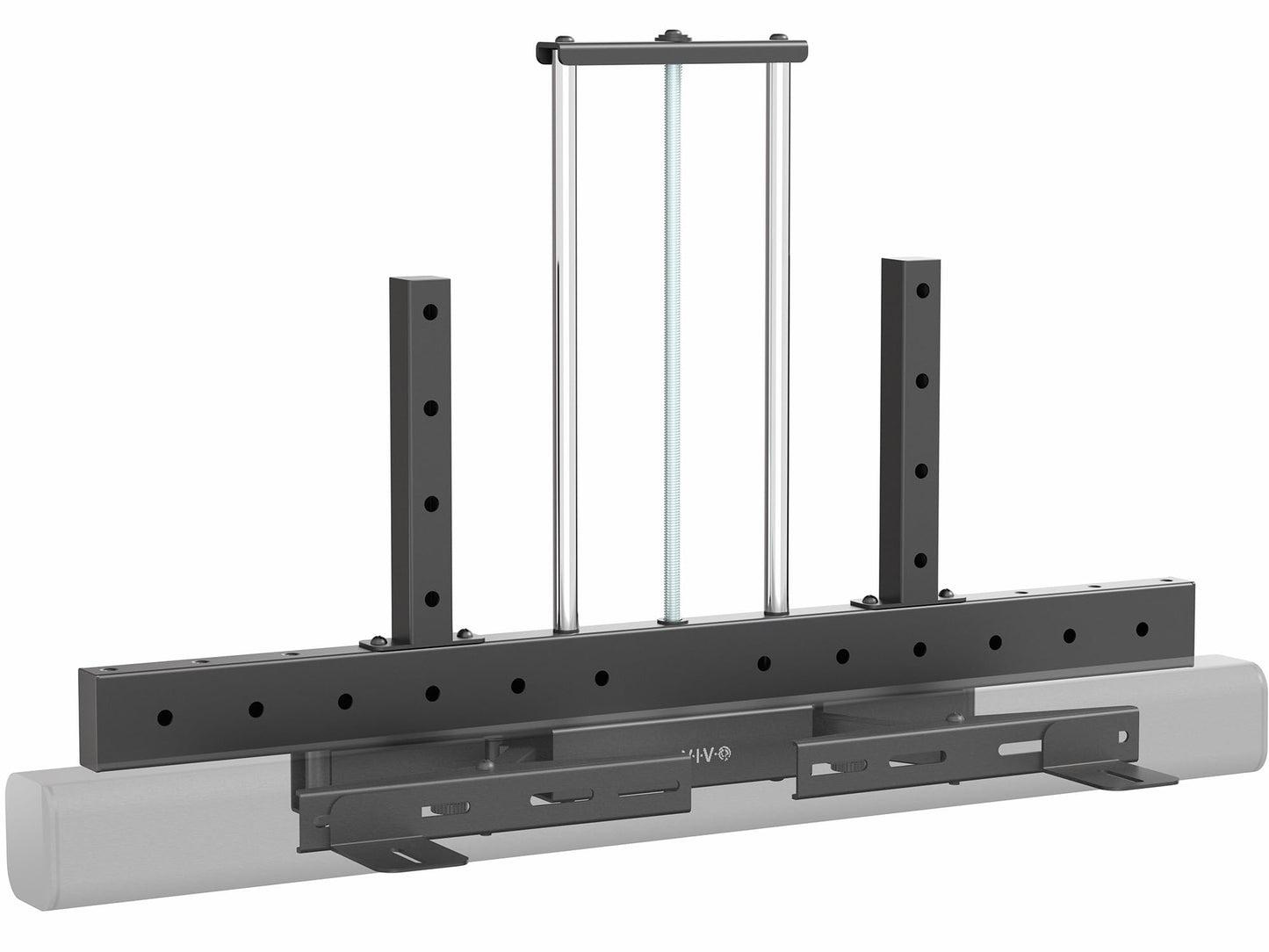 VIVO Universal Soundbar TV Mount for 32 to 100 inch Screens, Height and Depth Adjustment, Wide VESA Range, Black, Mount-ASM1