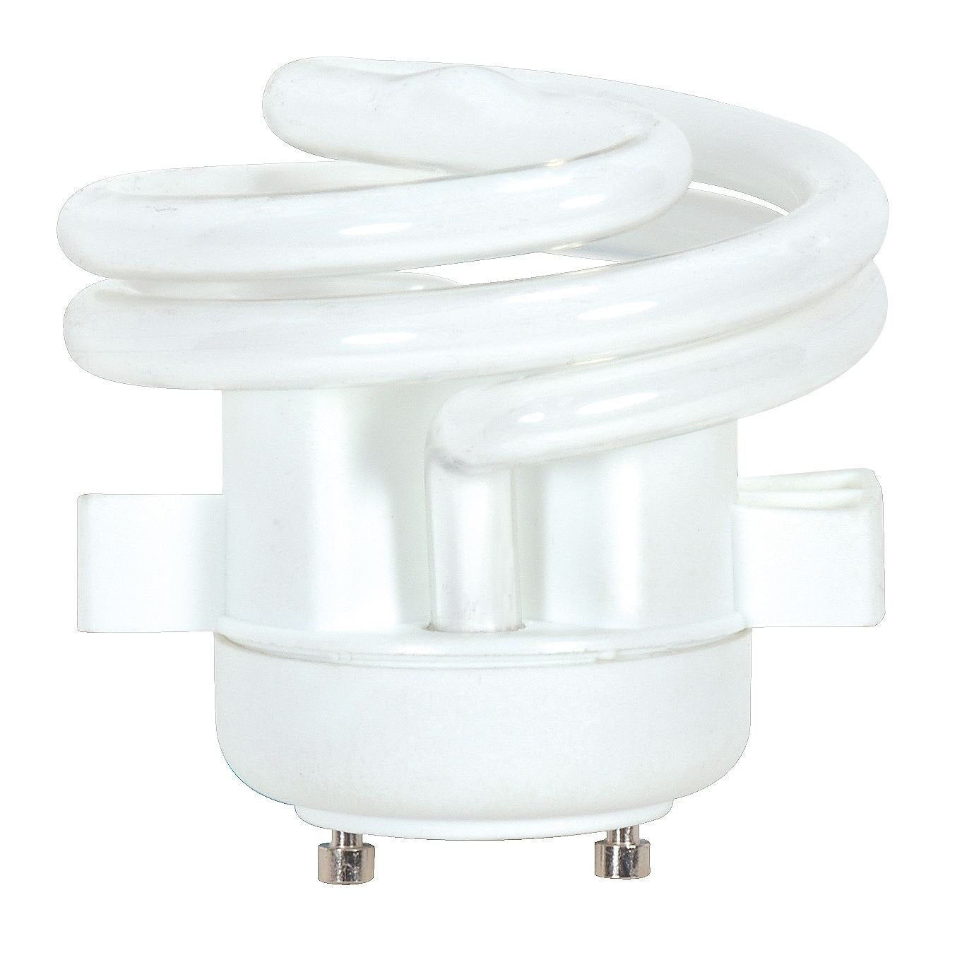 Satco 13T2GU24/27/Squat Compact Fluorescent Spirals CFL, 13W GU24 T2, Bulb