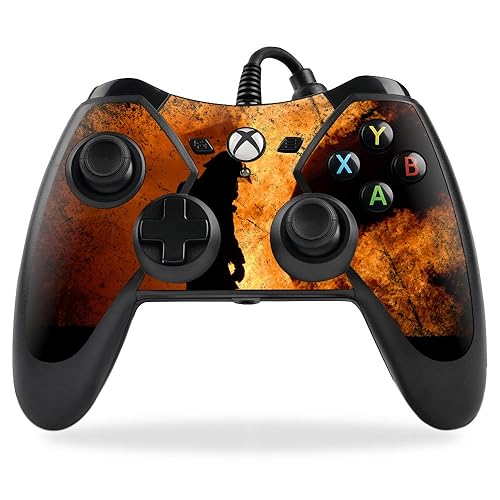 MightySkins Skin Compatible with PowerA Pro Ex Xbox One Controller case wrap Cover Sticker Skins Fire Fighter