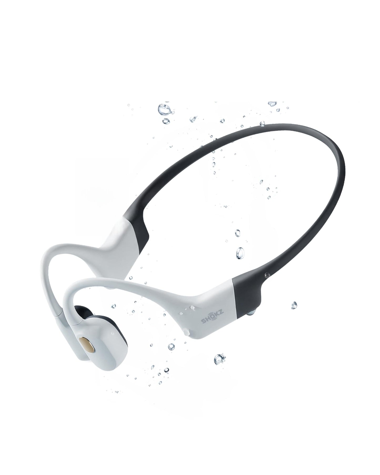 SHOKZ OpenSwim Pro Open-Ear MP3 Headphones, White, IP68 Waterproof, 32G MP3