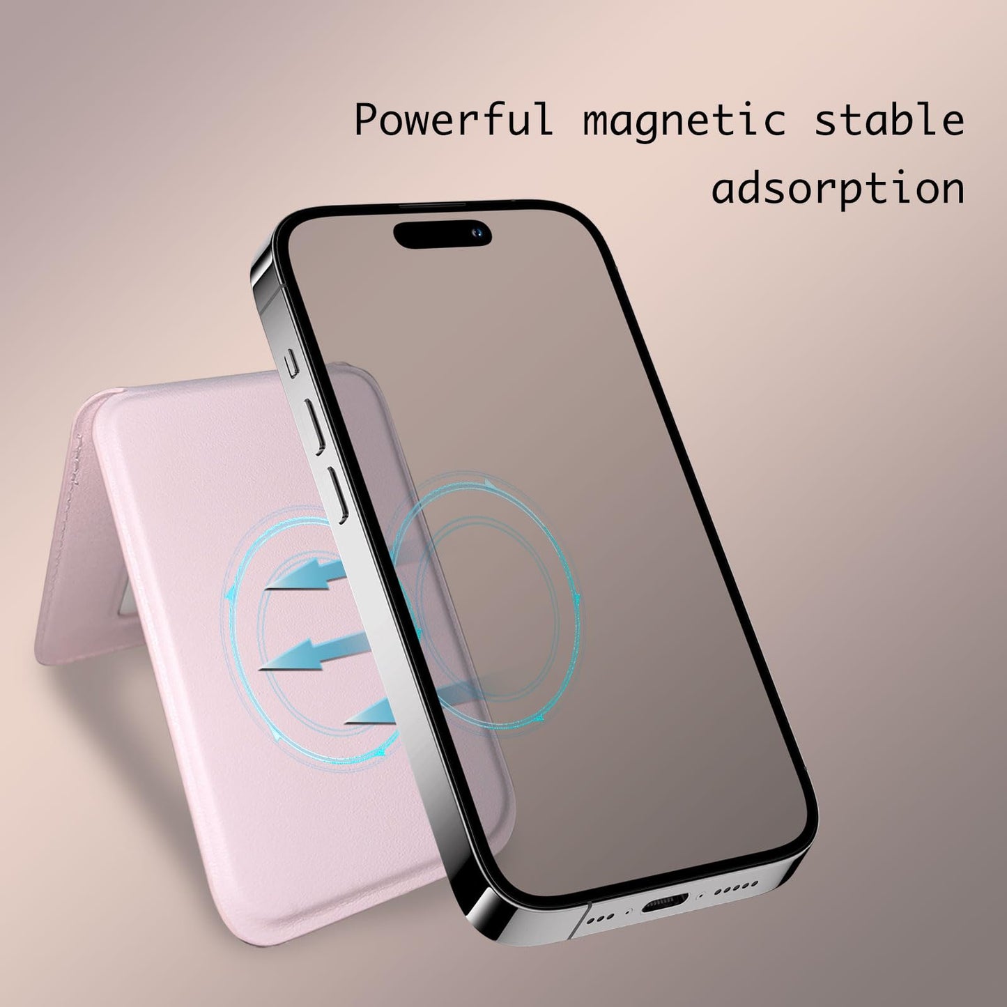 ZSAUTHREE Magnetic Mag - safe Wallet Compatible for iPhone 16/15/14/13/12 (Pro/Promax) Stronger Magnetic, magsafe wallet stand Protected Leather Phone