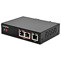60W 2-Port Gigabit PoE Switch/Extender PoE Splitter Repeater, 10/100/1000Mbps, Supports IEEE 802.3af/at for Ethernet Extension, 6KV Lightning