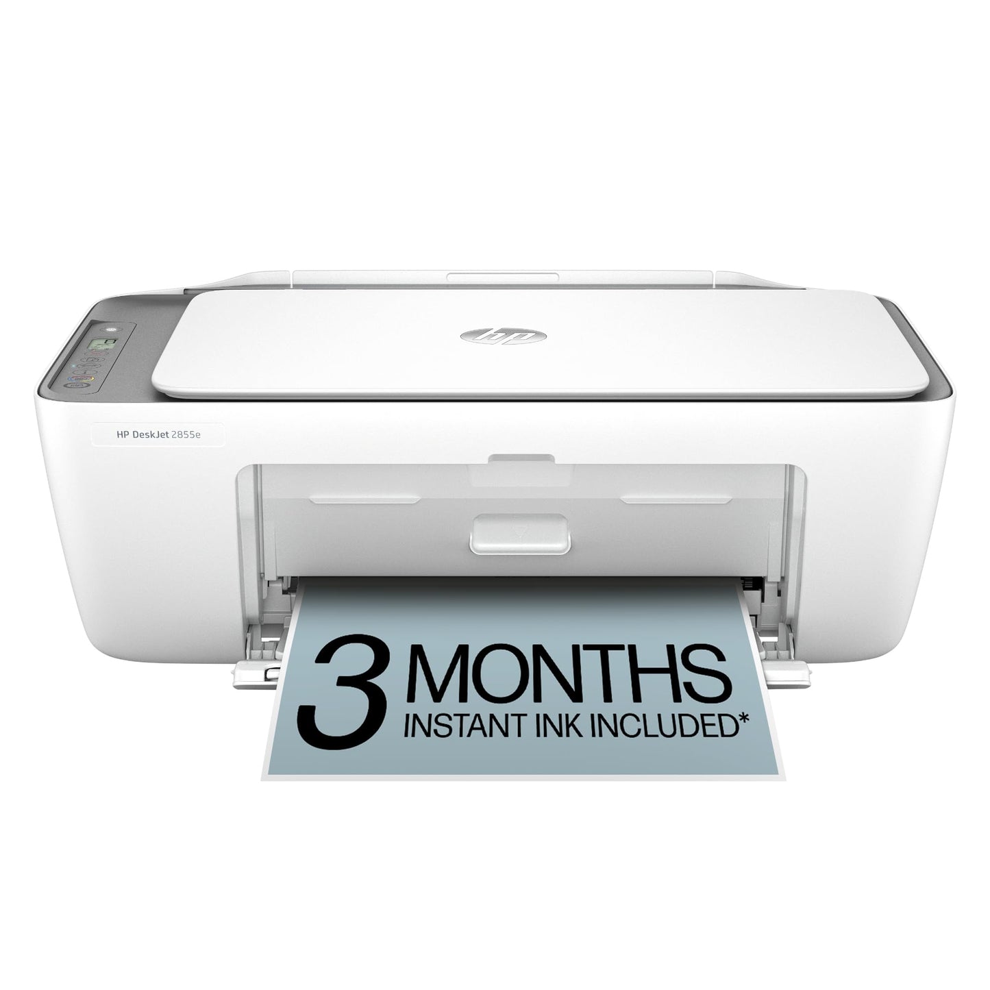 HP DeskJet 2855e Wireless All-in-One Color Inkjet Printer, Scanner, Copier, Best-for-home, 3 month Instant Ink trial included. This printer is only