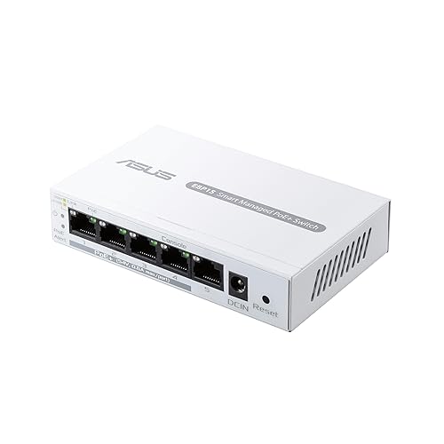 Asus ExpertWiFi EBP15 Ethernet Switch -TAA-compliant - 5 Ports - Manageable - Gigabit Ethernet - 10/100/1000Base-T - 2 Layer Supported - 60 W PoE