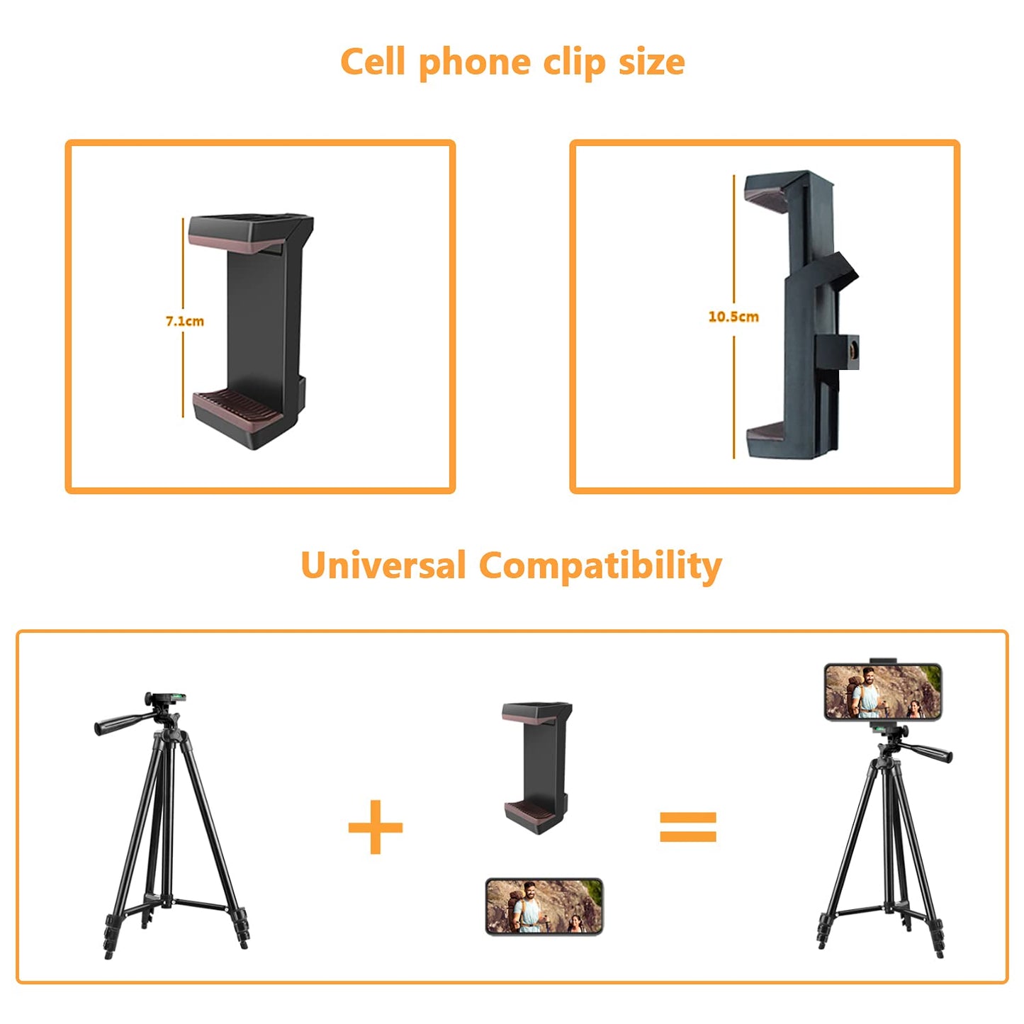 Phone Tripod, LINKCOOL 42 inches Portable Adjustable Cell Phone Tripod Stand with Phone Mount & Wireless Control Remote for iPhone/Android Smartphone