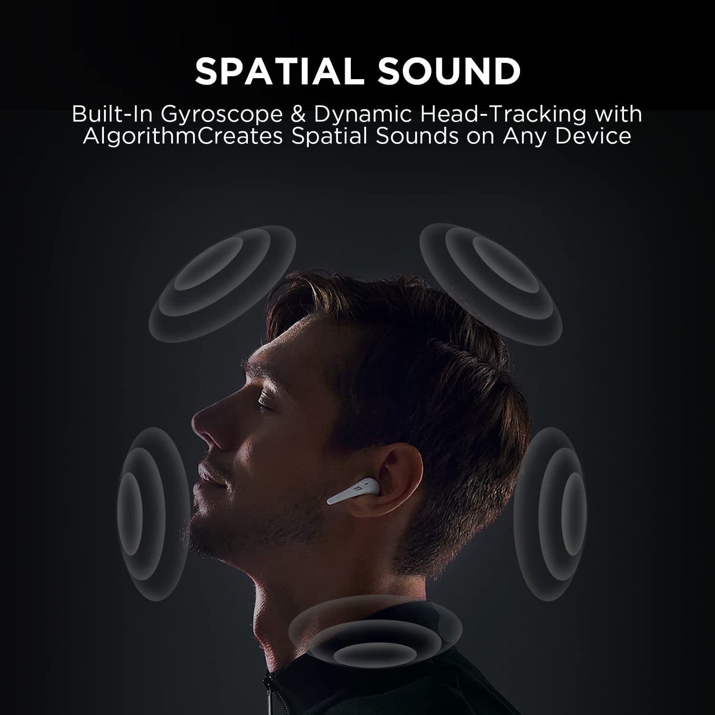 1MORE Aero Wireless Earbuds with Spatial Audio on Any Device, 42dB Adaptive Active Noise Cancellation, 10mm Driver, Customizable EQs, 6 Mics…