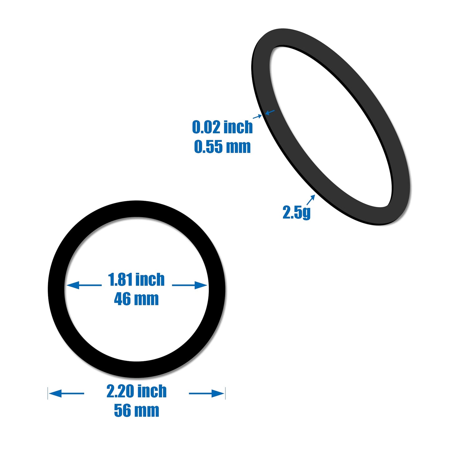 WYNK Magnetic Wireless Charger Universal Metal Rings 6 PCS Compatible for Magsafe Charger, Magsafe Sticker?Compatible with iPhone 13/12