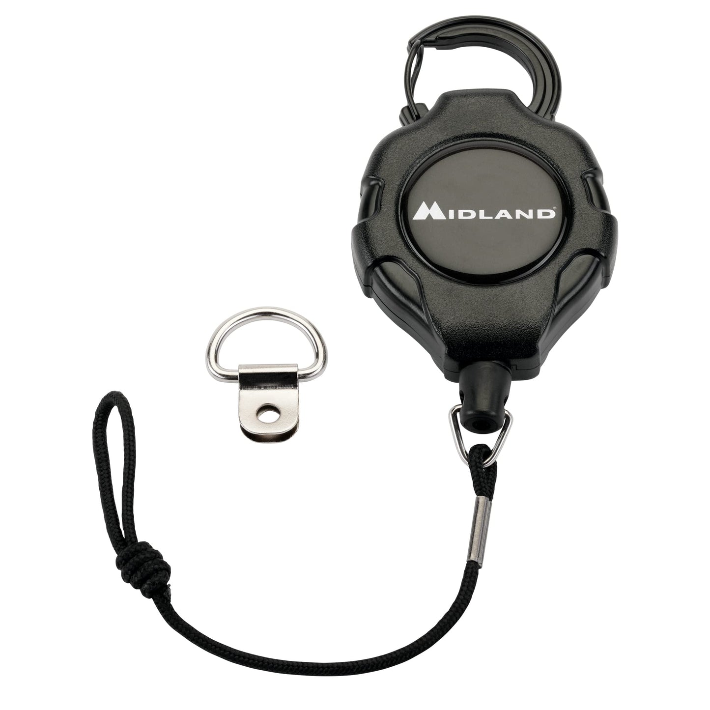 Midland - MXMCBK - Retractable Microphone Tether - Compatible with Midland MXT MicroMobiles & Microphones - 36” Kevlar Cord - 8” Nylon Attachment…