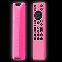 JCMOYUTY Silicone Case for TCL RC813A FMB1 / RC923A FMB1 Remote, Protective Cover for TCL 2025 QM6K QM7K TV Remote, Glow Hot Pink Sleeve