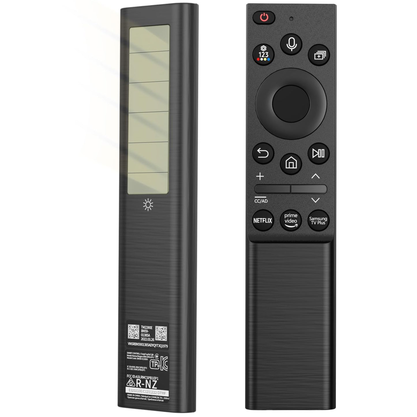 BN59-01357A Solar Voice Remote Control Replacement fit for Samsung Smart TVs Compatible with Samsung QLED Series Smart TV Also BN59-01357F BN59-01357P
