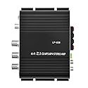 Yoidesu Mini HiFi Audio Power Amplifier, 15W x 2 RMS, 2.1CH, Low Distortion, Aluminum Alloy, 3.5mm Input, Supports Mobile Phones, DVD Players
