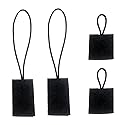 4-Pack Clip Holder for Law Enforcement (2 Long + 2 Short) - Secure Radio Microphone Keeper Hanger for Uniform Epaulet, Shirt Button