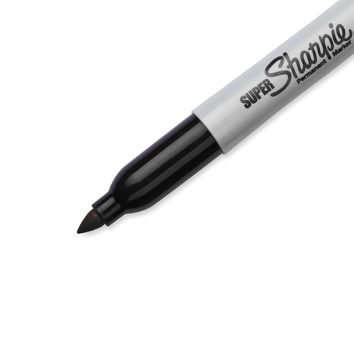 Sharpie Super Permanent Markers, Fine Point, Black, 12 Count - Quick Drying, For Classroom, Poster Boards, Office, Home, Teacher Supplies