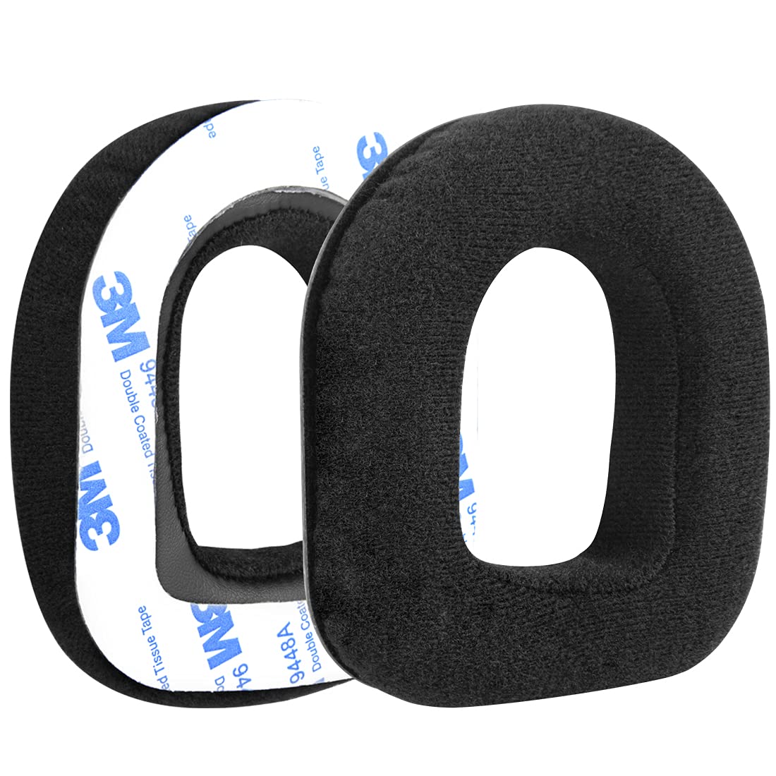 Geekria Comfort Velour Replacement Ear Pads for Astro A10 Gaming Headset Headphones Ear Cushions, Repair Parts with Video Guide (Black)