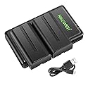 Neewer NP-F550 Battery Charger Set Compatible with Sony NP-F970 F750 F770 F960 F550 F530 F330 F570 CCD-SC55 TR516 TR716 TR818 TR910 TR917, Led