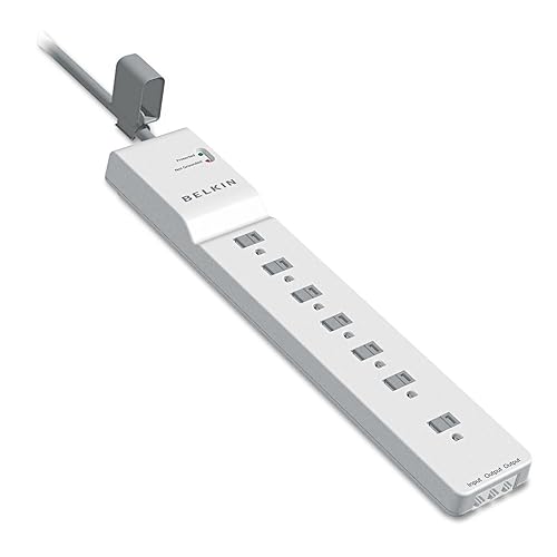 Belkin 7-Outlet Surge Suppressor with Phone/Modem Protection - 6' Cord