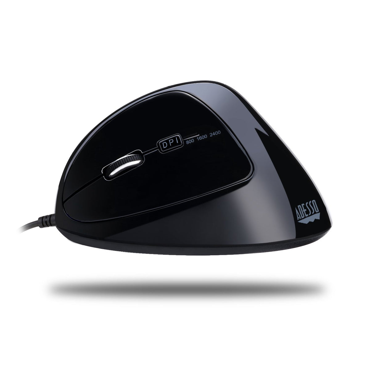 Adesso Imouse E7 Ergonomic Mouse for Left Hand, Black