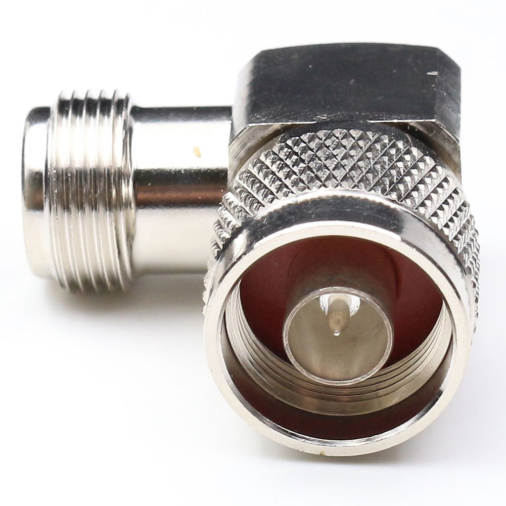 ANHAN N Type Connectors N Adapters N Type Coax Connector Walkie Talkie N adapters RF coaxial Cable Adapter (N Male to Female Right Angle)