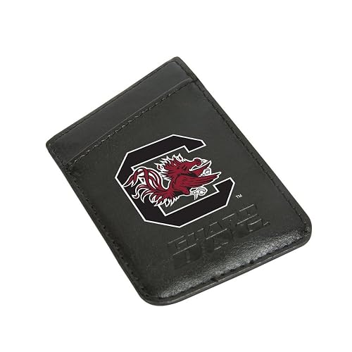 Guard Dog Leather Credit Card Holder/Phone Wallet with RFID Protection - South Carolina Gamecocks