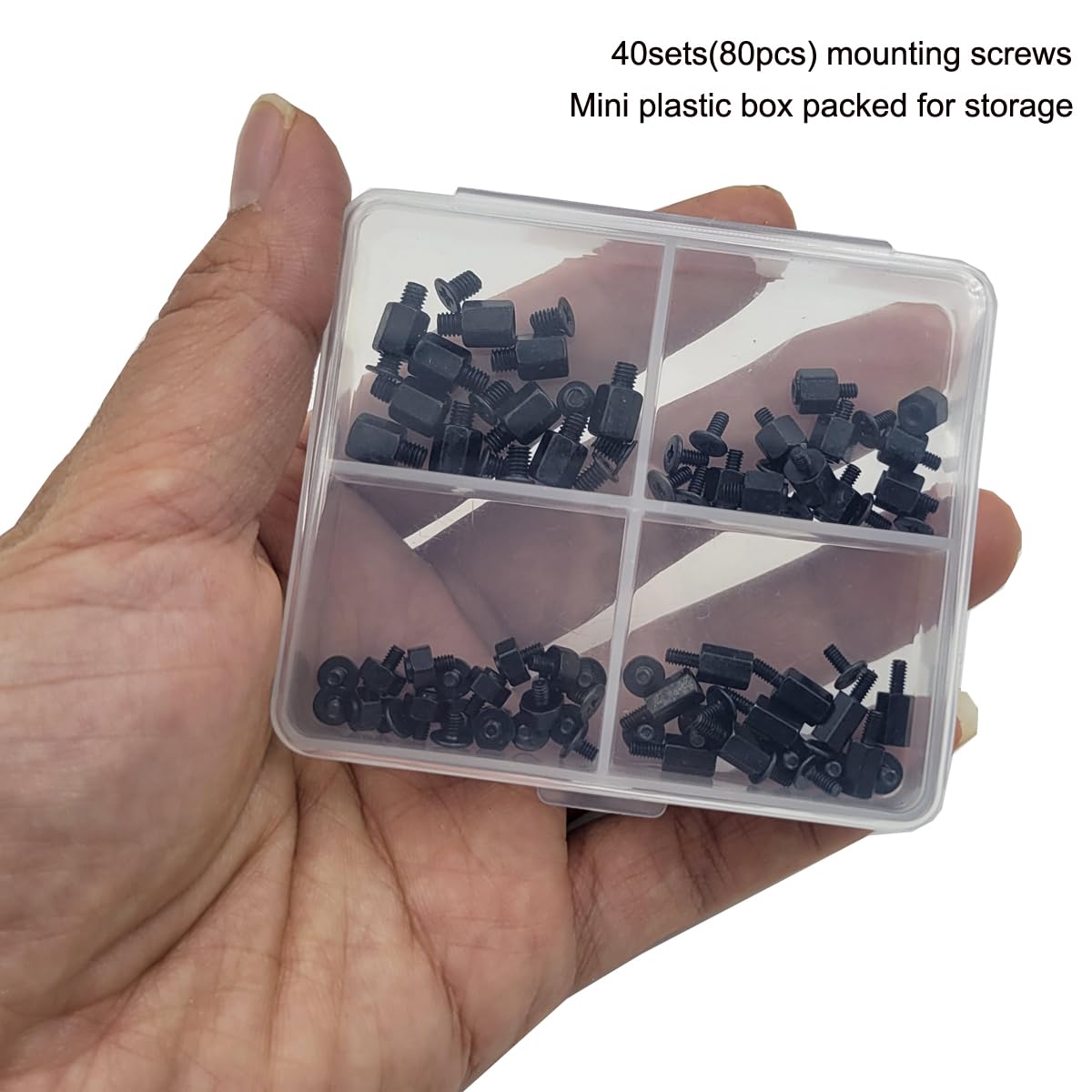 80Pieces M.2 Nvme PCle SSD Mounting Screws Computer Screws for Asus Gigabyte Msi Motherboards