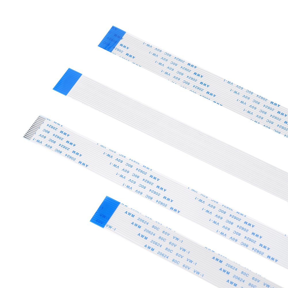 Acogedor 3Pcs 15Pin 30cm/50cm/100cm FFC Cable Extender, FFC Ribbon Flexible Flat Cable for Camera