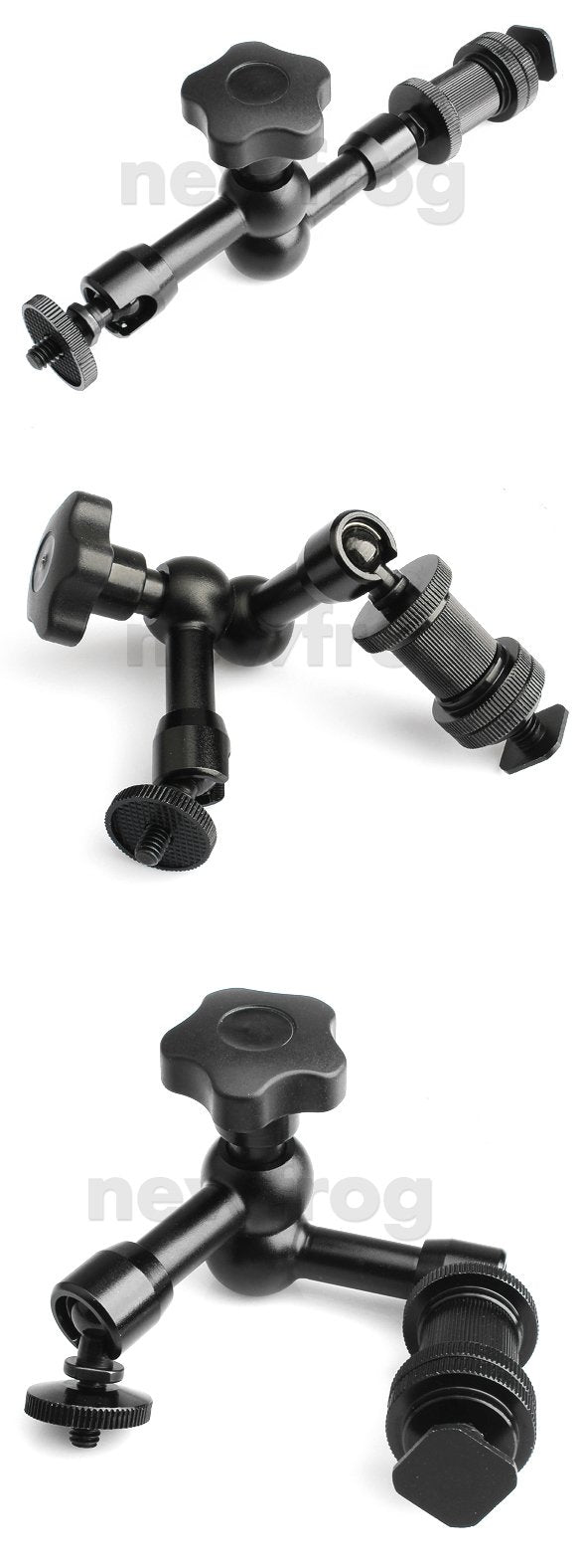 Adjustable Articulating Friction Magic Arm 7 Inch for DSLRs Camera Rigs, LED Lights, Flashes, LCD Monitors