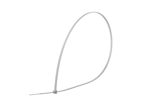 Secure 48 Inch Natural 175 lb Extra Heavy Duty Nylon HVAC Cable Tie - 10 Pack