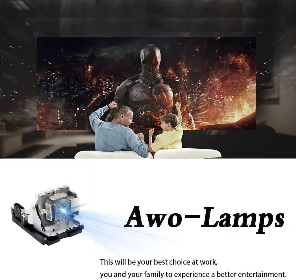 AWO 5J.J8805.001 Premium Replacement Lamp Bulb with Housing Fit for BENQ MH740 SH915 SX912 Projectors